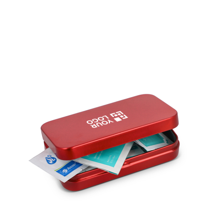 EHBO-kit in metalen doos met Europese standaard