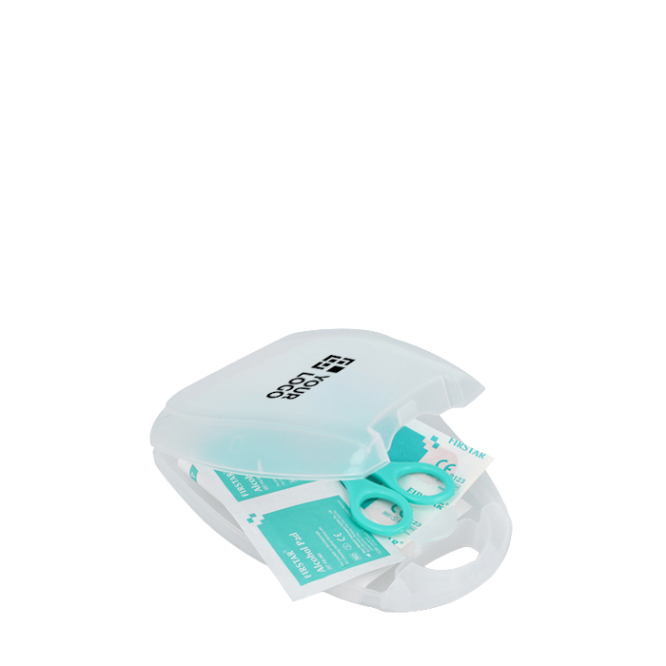 Compacte EHBO-set 10-delig in kunststof etui