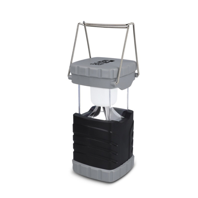 Zaklamp van gerecycled plastic met metalen draaggreep