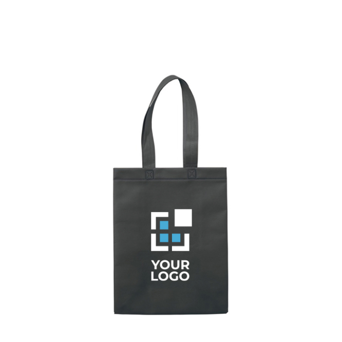 Kleine matte gelamineerde non-woven tas met handvatten 105 g/m2 met jouw bedrukking