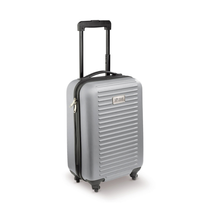 4-wiel cabine trolley met metalen plaat voor personalisatie met jouw bedrukking