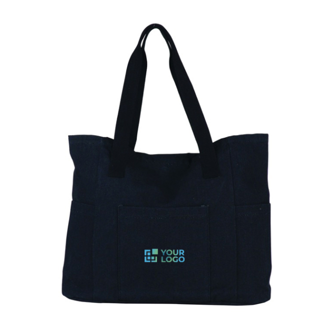 Canvas boodschappentas van gerecycled materiaal met logo 290 g/m2 met jouw bedrukking