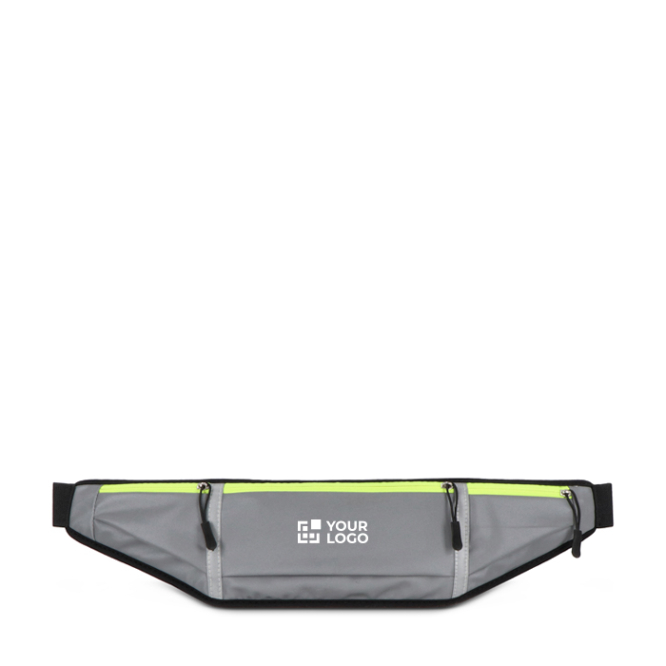 Reflecterende heuptas voor hardlopers met rits en mesh