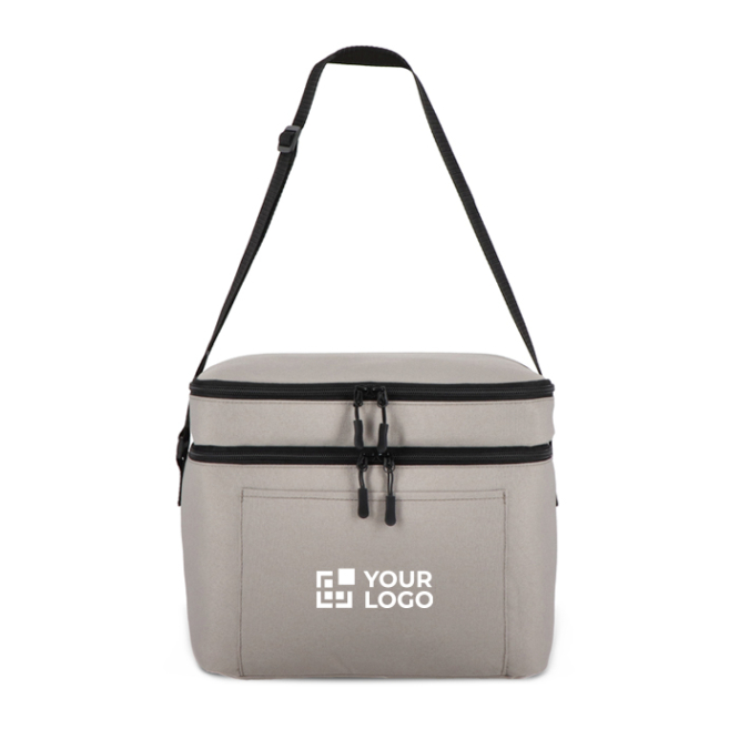 Koeltas met dubbel compartiment en korte handgrepen 12L