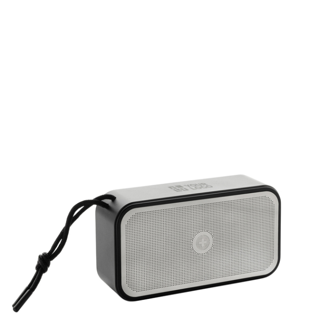 Speaker van gerecycled aluminium met krachtige bas 10 W Swiss Peak