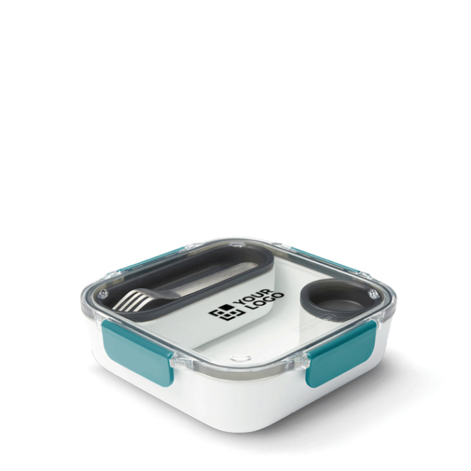 Lunchbox met binnenbakjes en vork Black+Blum 1L