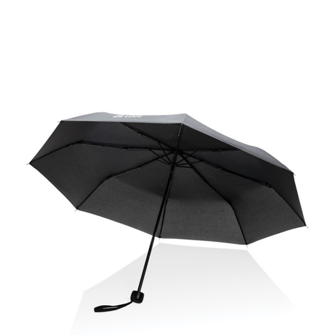 Impact AWARE ™ paraplu met logo (RPET) weergave met jouw bedrukking