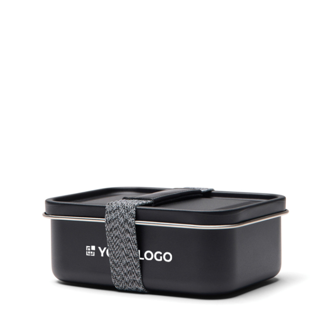 Lunchbox van gerecycled roestvrij staal met elastische band 750ml
