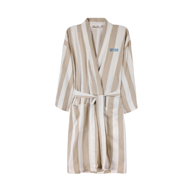 Hammam-stijl badjas van gerecycled katoen met L/XL-pasvorm 200 g/m²