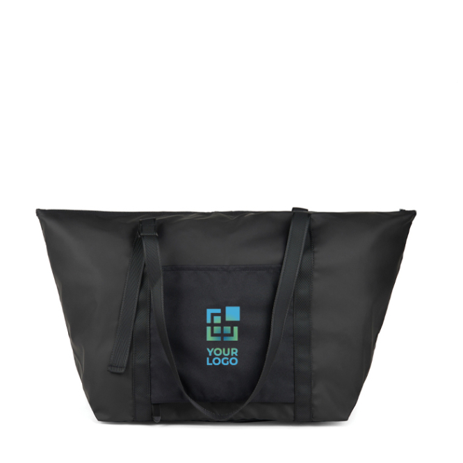 Weekendtas van gerecycled polyester met trolleyhoes