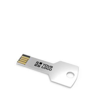 Custom made USB van metaal in sleutelvorm, gemaakt in Europa