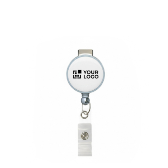 Custom made ronde intrekbare badgehouder, personaliseerbaar ⌀2.8
