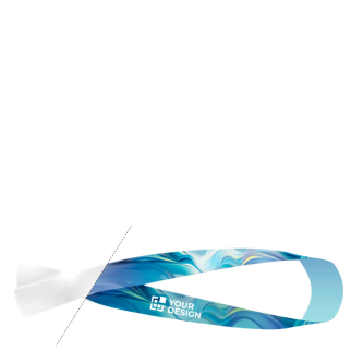Polyester stoffen armband met inviolabele sluiting
