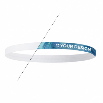 Sportieve hoofdband van textuursiliconen, gepersonaliseerd
