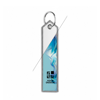 Polyester sleutelhanger met labeldesign, customizebaar