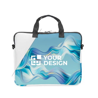 Neopreen laptoptas met dubbele handgreep, met eigen ontwerp