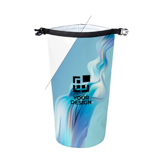 Waterdichte PVC-schoudertas 10 L, te bedrukken