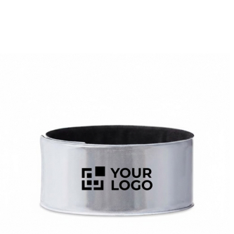 Reflecterende polsband zilver of geel, te bedrukken