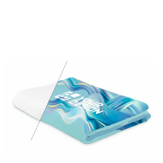 Extra dunne op maat gemaakte fleece deken 270 g/m²