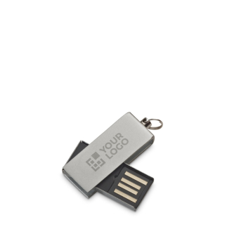 Aluminium USB met gekleurde draaiclip