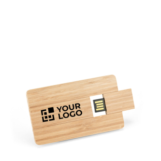 Personaliseerbare USB-kaart van bamboehout