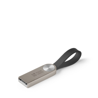 Metalen USB met siliconen grip