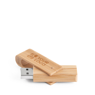Draaibare USB van bamboehout