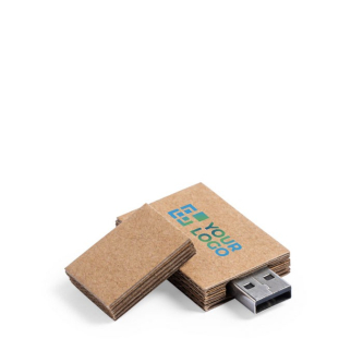 USB-stick van gerecycled karton met dop