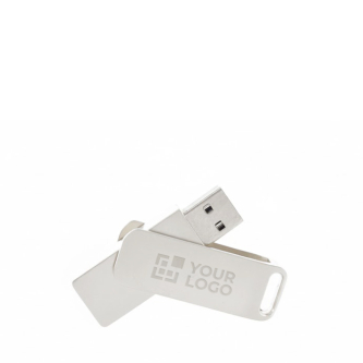 USB-stick met metalen behuizing en clip