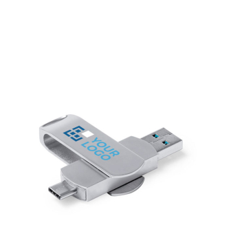 Draaibare metalen USB met type-C aansluiting