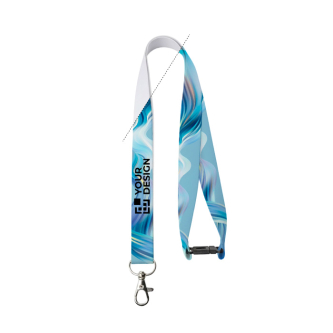 Full colour lanyard met veiligheidsluiting, op maat gemaakt