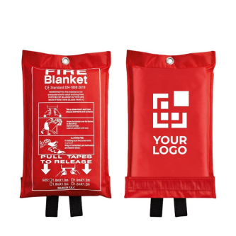 Relatiegeschenk blusdeken weergave met jouw bedrukking