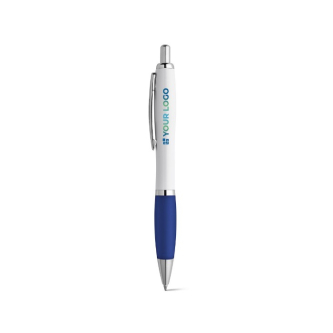 Witte balpen met kleurdetail