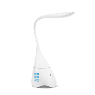 Bureaulamp met speaker voor reclame