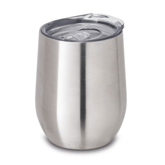 Metalen thermosbeker met logo relatiegeschenk