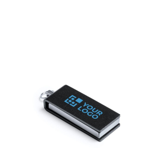 Kleine usb stick voor sleutelhangers kleur zwart