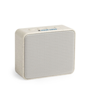 Draadloze speaker van tarwe kleur beige
