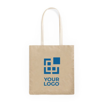 Eco tas gemaakt van gelamineerd papier weergave met jouw bedrukking