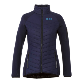 Warme bedrukte jas van 380T polyester weergave met jouw bedrukking
