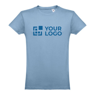 Bedrukte T-shirts van 100% katoen weergave met jouw bedrukking