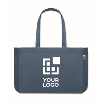Gekleurde canvas tas met logo, 280 gr/m2 weergave met jouw bedrukking