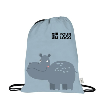 Rugzak met dierenmotieven kleur blauw eerste weergave