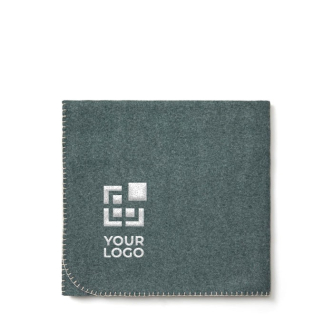 Gedeeltelijk gerecyclede Schotse fleece deken met logo