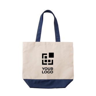 Katoenen tas met bijpassende kleur en binnenzak 280 g/m2