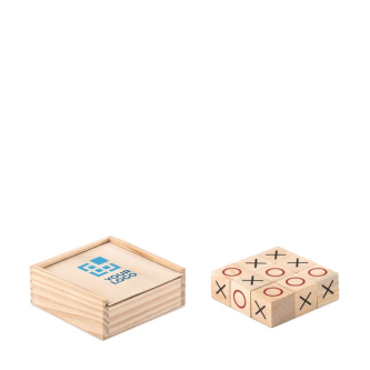 Houten spel boter-kaas-en-eieren kleur hout