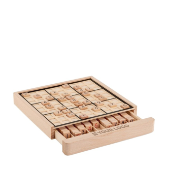 Sudokuspel op hout