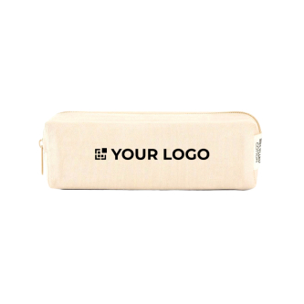Multifunctioneel etui van gerecycled canvas met rits 270 g/m²