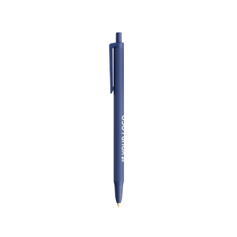 Plastic BIC® balpen met Softfeel® rubberen behuizing, zwarte inkt