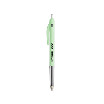 Intrekbare, ergonomische kunststof pen met blauwe inkt BIC®