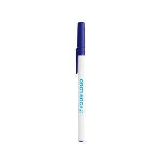 Klassieke plastic pen met dop en zwarte inkt Round Stic BIC®